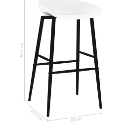 vidaXL 5-delige Barset zwart en wit