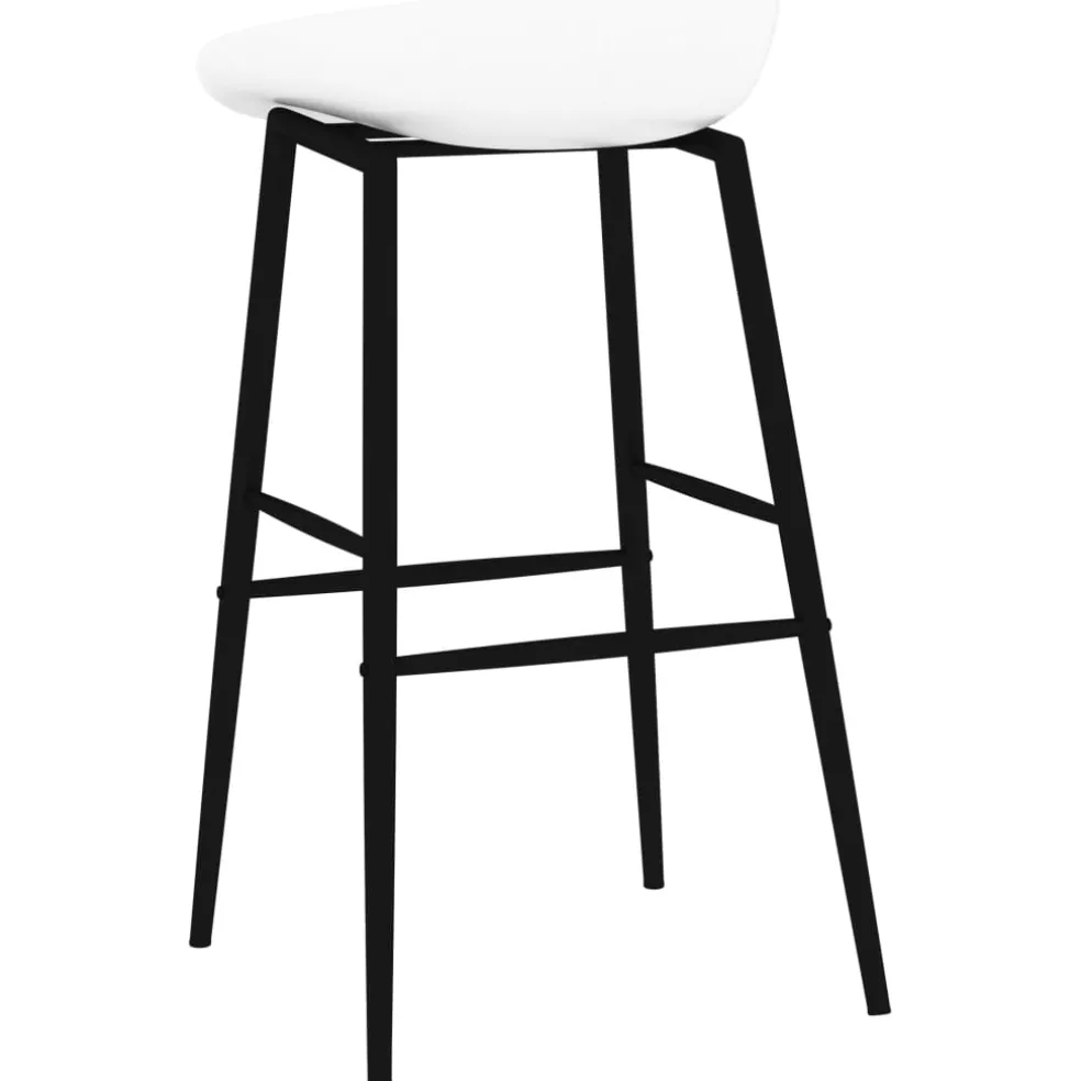 vidaXL 5-delige Barset zwart en wit