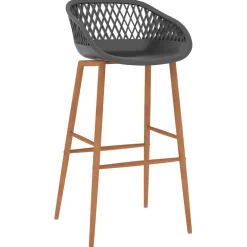 vidaXL 5-delige Barset zwart en wit