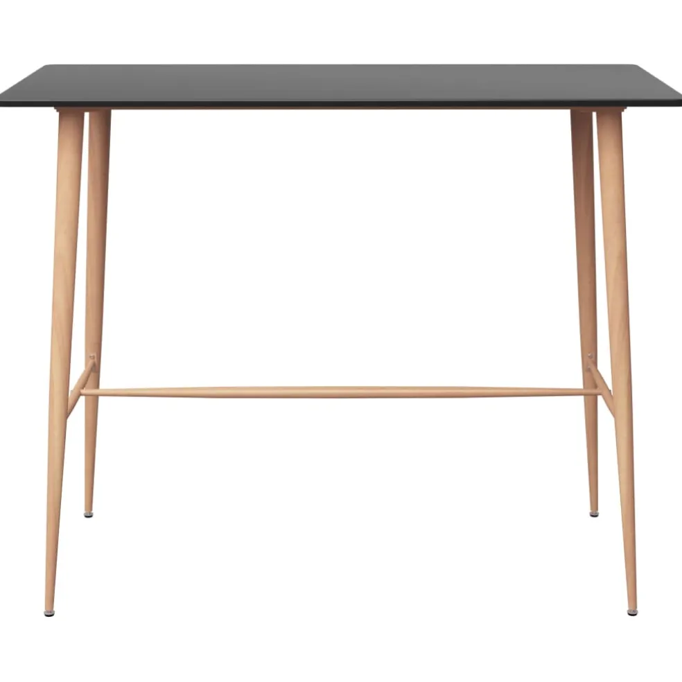 vidaXL 5-delige Barset zwart en wit