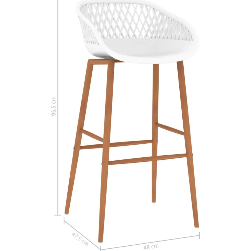 vidaXL 5-delige Barset zwart en wit