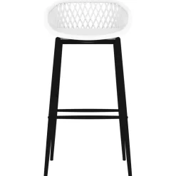 vidaXL 5-delige Barset zwart en wit