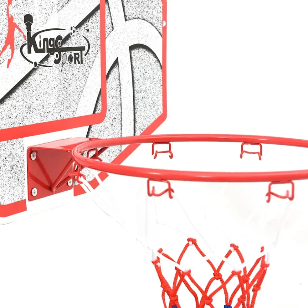 vidaXL 5-delige Basketbalset wandmontage 66x44,5 cm