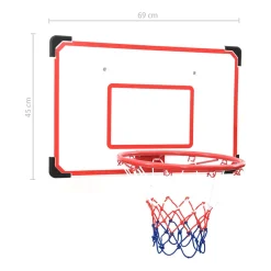 vidaXL 5-delige Basketbalset wandmontage