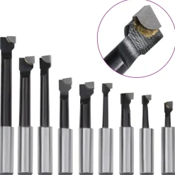 vidaXL 15-delige Boorgereedschapsset met MT3-F1-12 boorkop 50 mm