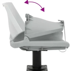 vidaXL 2-delige Bootstoelenset inklapbaar 48x51x41 cm grijs