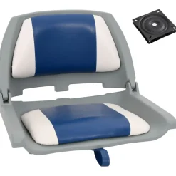 vidaXL 2-delige Bootstoelenset met hoge rugleuning inklapbaar