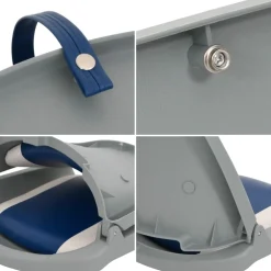 vidaXL 2-delige Bootstoelenset met hoge rugleuning inklapbaar