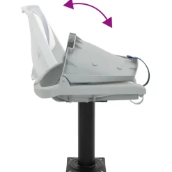 vidaXL 2-delige Bootstoelenset inklapbaar 48x51x41 cm blauw en wit
