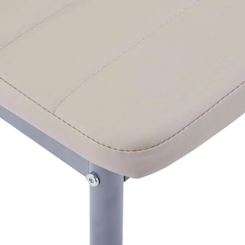 vidaXL 5-delige Eethoek cappuccino