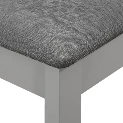 vidaXL 3-delige Eethoek MDF grijs