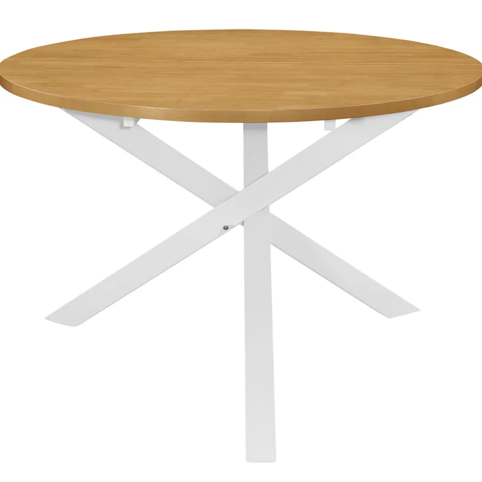 vidaXL 5-delige Eethoek MDF wit