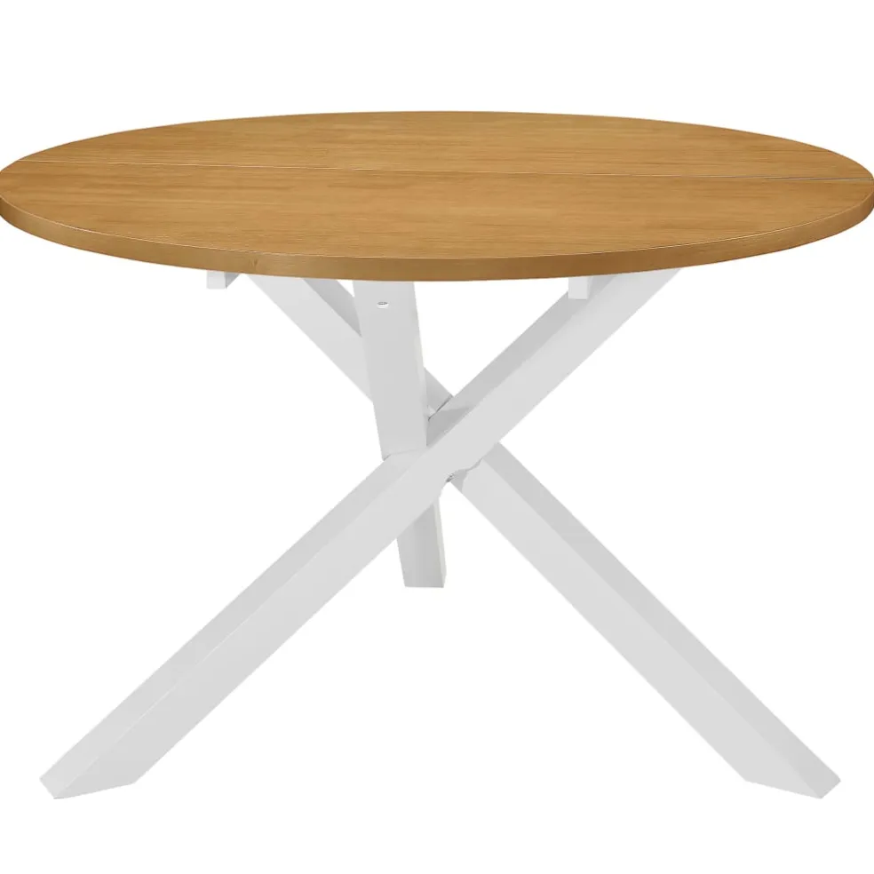 vidaXL 5-delige Eethoek MDF wit