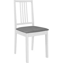 vidaXL 3-delige Eethoek MDF wit