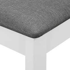 vidaXL 3-delige Eethoek MDF wit