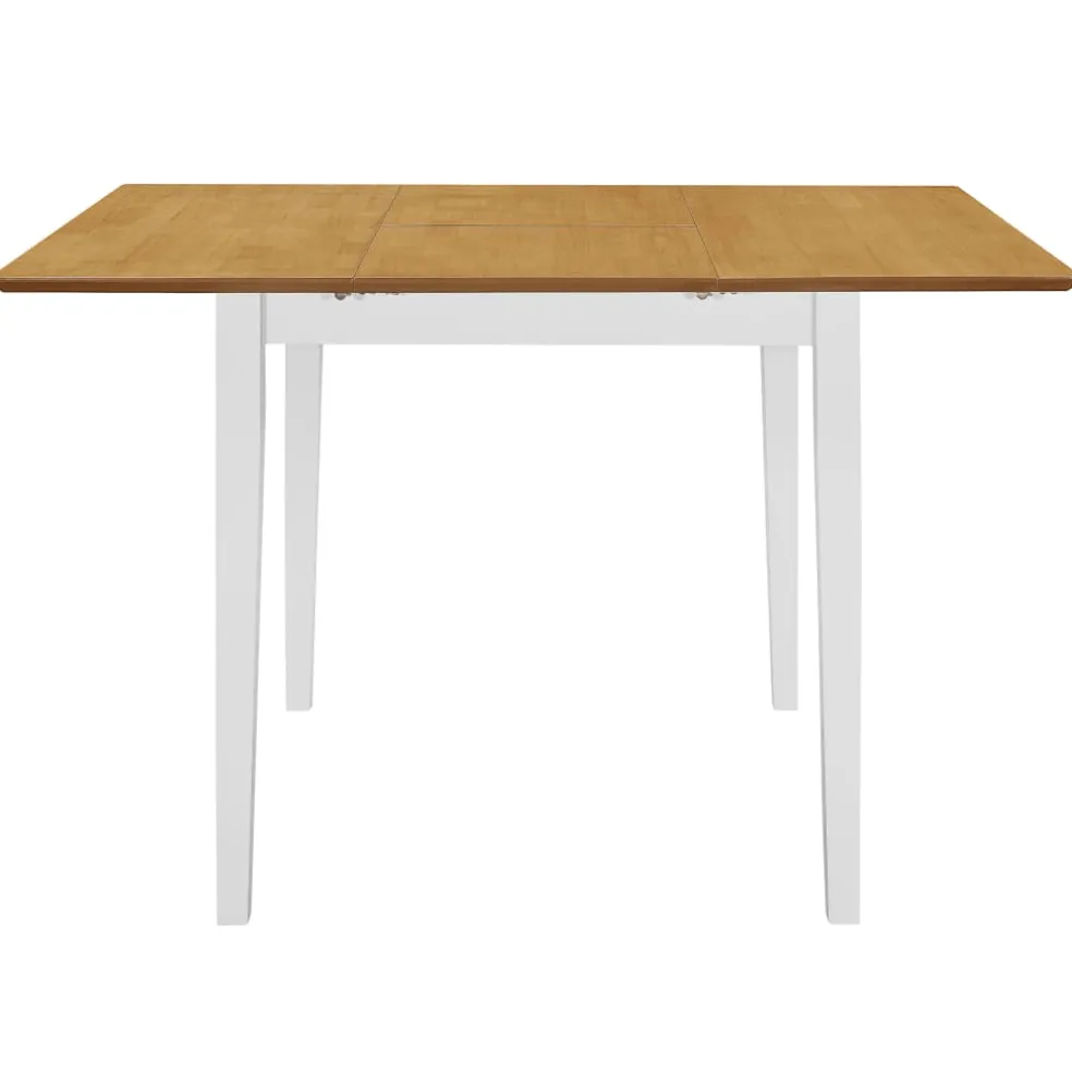 vidaXL 5-delige Eethoek MDF wit