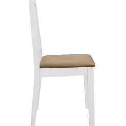 vidaXL 5-delige Eethoek MDF wit