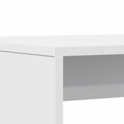 vidaXL 3-delige Eettafel en bankenset bewerkt hout wit