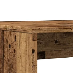 vidaXL 3-delige Eettafel en bankenset bewerkt hout oud houtkleurig