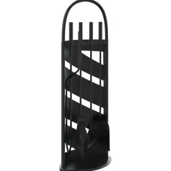 vidaXL 5-delige Haardset 23x15x66 cm staal
