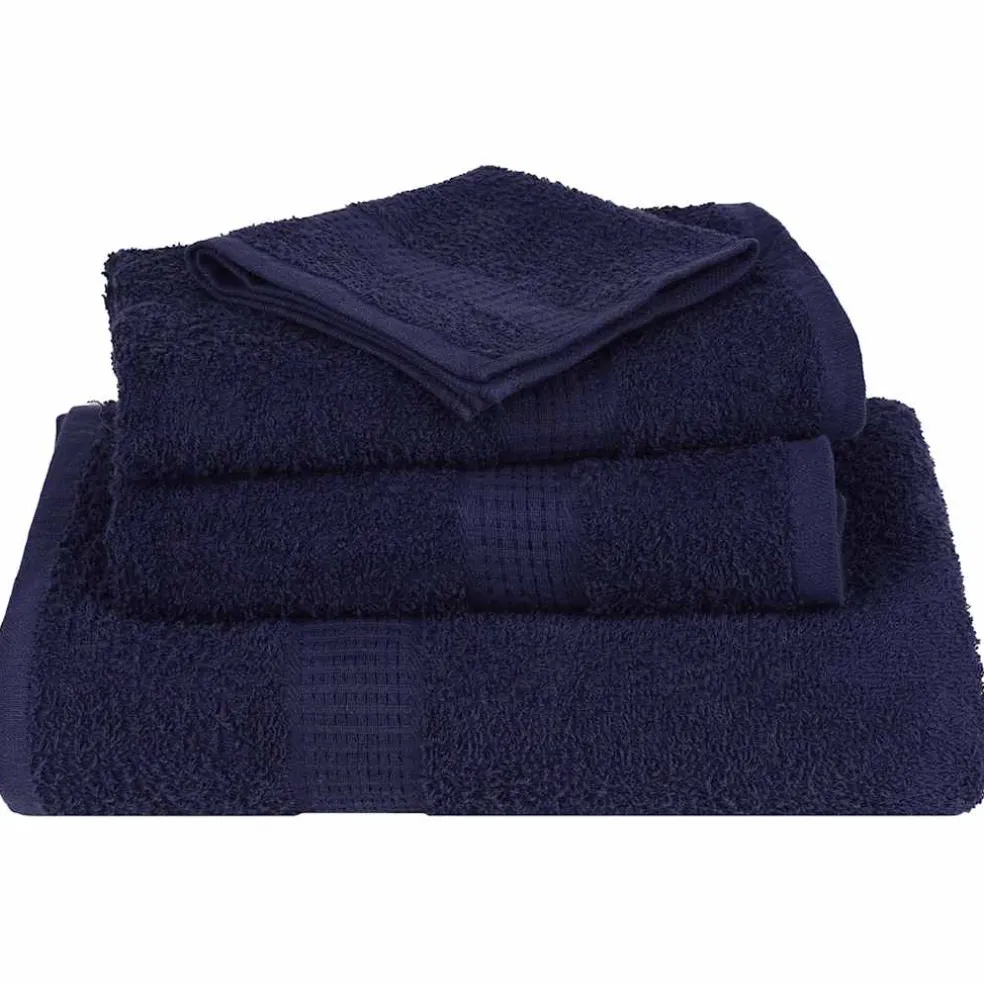 vidaXL 12-delige Handdoekenset FROGN 360 g/m² marineblauw