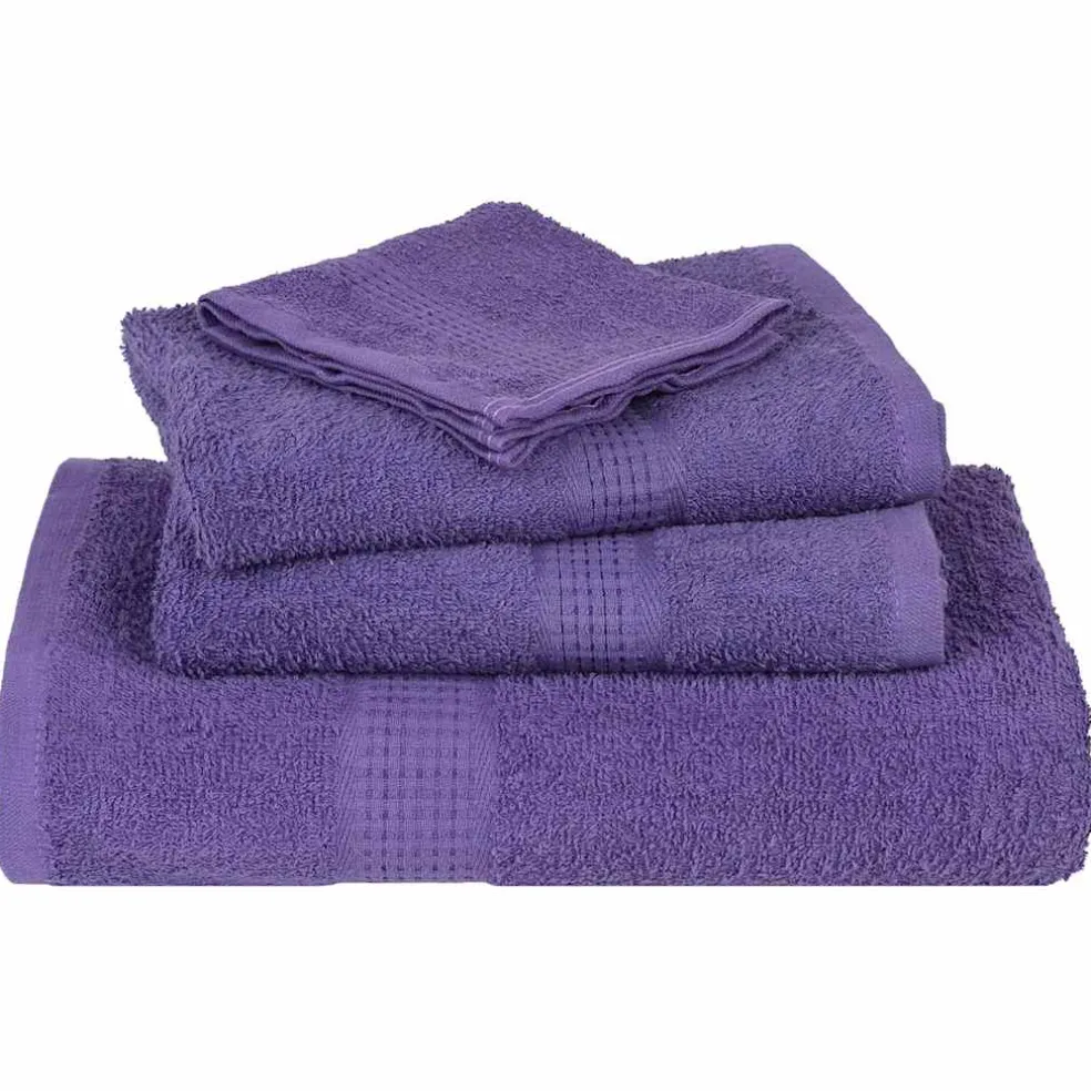 vidaXL 12-delige Handdoekenset FROGN 360 g/m² paars