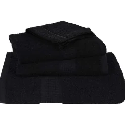 vidaXL 8-delige Handdoekenset FROGN 360 g/m² zwart