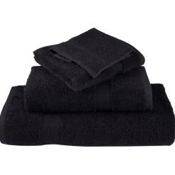 vidaXL 12-delige Handdoekenset SOLUND 600 g/m² zwart