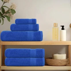 vidaXL 8-delige Handdoekenset FROGN 360 g/m² blauw