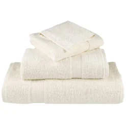 vidaXL 6-delige Handdoekenset SOLUND 600 g/m² crèmekleurig