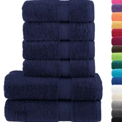vidaXL 8-delige Handdoekenset FROGN 360 g/m² goud