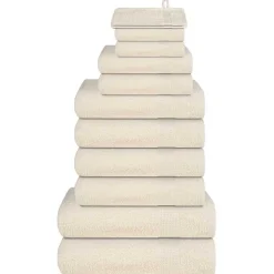 vidaXL 8-delige Handdoekenset SOLUND 600 g/m² paars