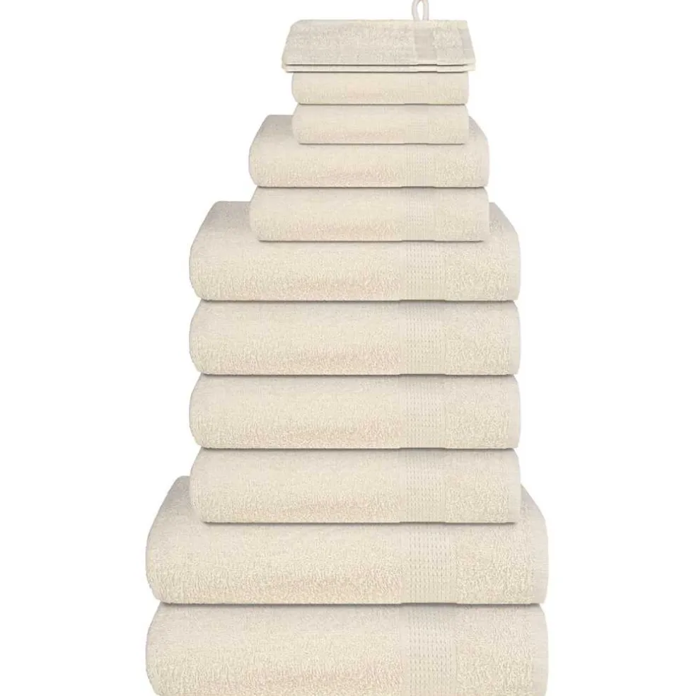 vidaXL 8-delige Handdoekenset SOLUND 600 g/m² paars