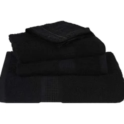 vidaXL 6-delige Handdoekenset FROGN 360 g/m² zwart