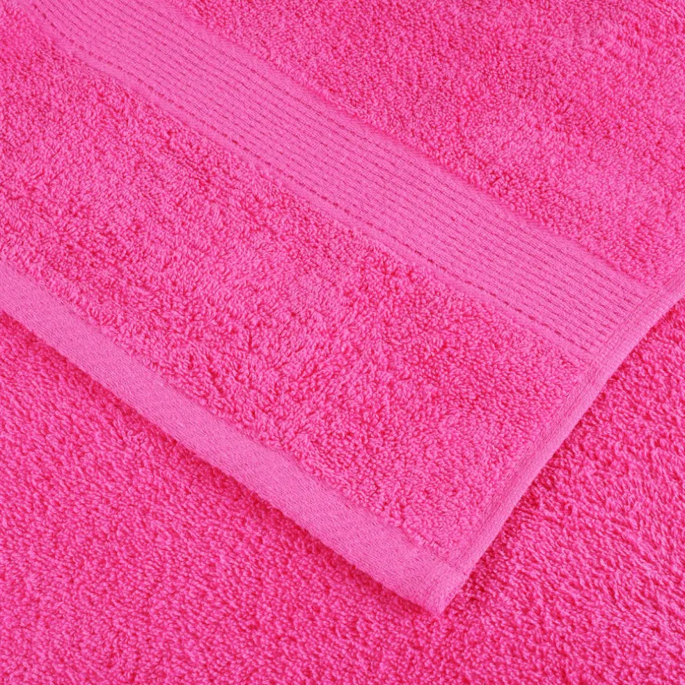 vidaXL 6-delige Handdoekenset SOLUND 600 g/m² roze