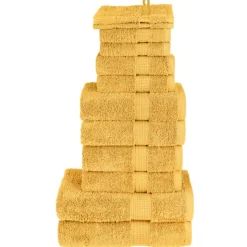 vidaXL 6-delige Handdoekenset SOLUND 600 g/m² wit