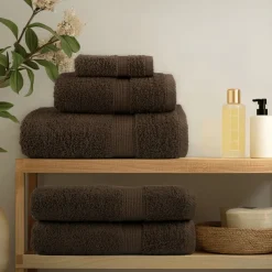 vidaXL 12-delige Handdoekenset SOLUND 600 g/m² bruin