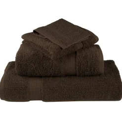vidaXL 12-delige Handdoekenset SOLUND 600 g/m² bruin