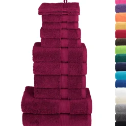 vidaXL 12-delige Handdoekenset FROGN 360 g/m² bruin
