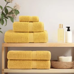 vidaXL 6-delige Handdoekenset SOLUND 600 g/m² goudkleurig