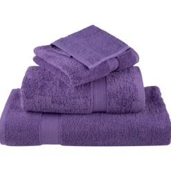 vidaXL 12-delige Handdoekenset SOLUND 600 g/m² paars