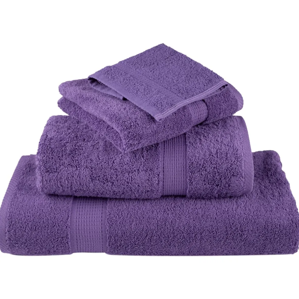 vidaXL 12-delige Handdoekenset SOLUND 600 g/m² paars