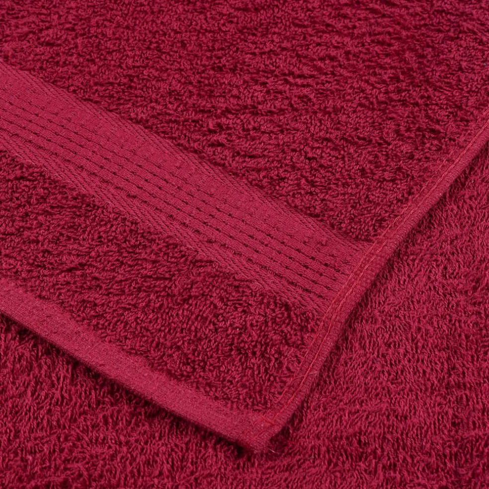 vidaXL 8-delige Handdoekenset FROGN 360 g/m² bordeaux
