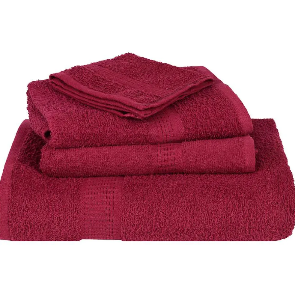 vidaXL 8-delige Handdoekenset FROGN 360 g/m² bordeaux