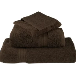 vidaXL 6-delige Handdoekenset SOLUND 600 g/m² bruin