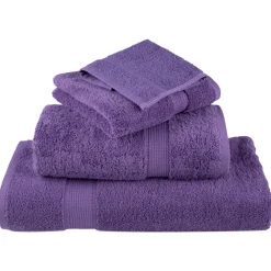 vidaXL 6-delige Handdoekenset SOLUND 600 g/m² paars