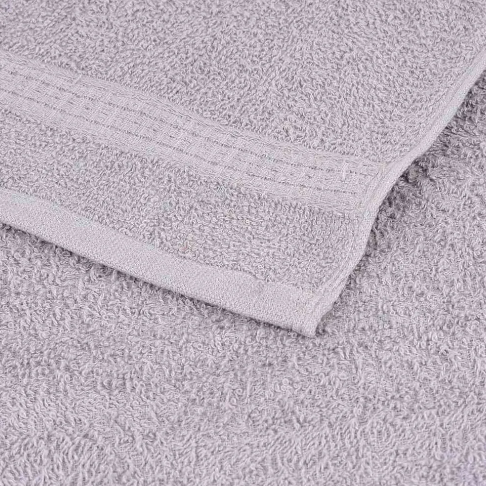 vidaXL 12-delige Handdoekenset FROGN 360 g/m² grijs
