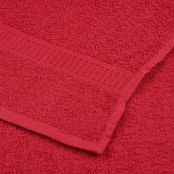 vidaXL 6-delige Handdoekenset FROGN 360 g/m² rood