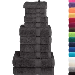 vidaXL 8-delige Handdoekenset SOLUND 600 g/m² marineblauw
