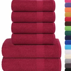 vidaXL 12-delige Handdoekenset FROGN 360 g/m² goud